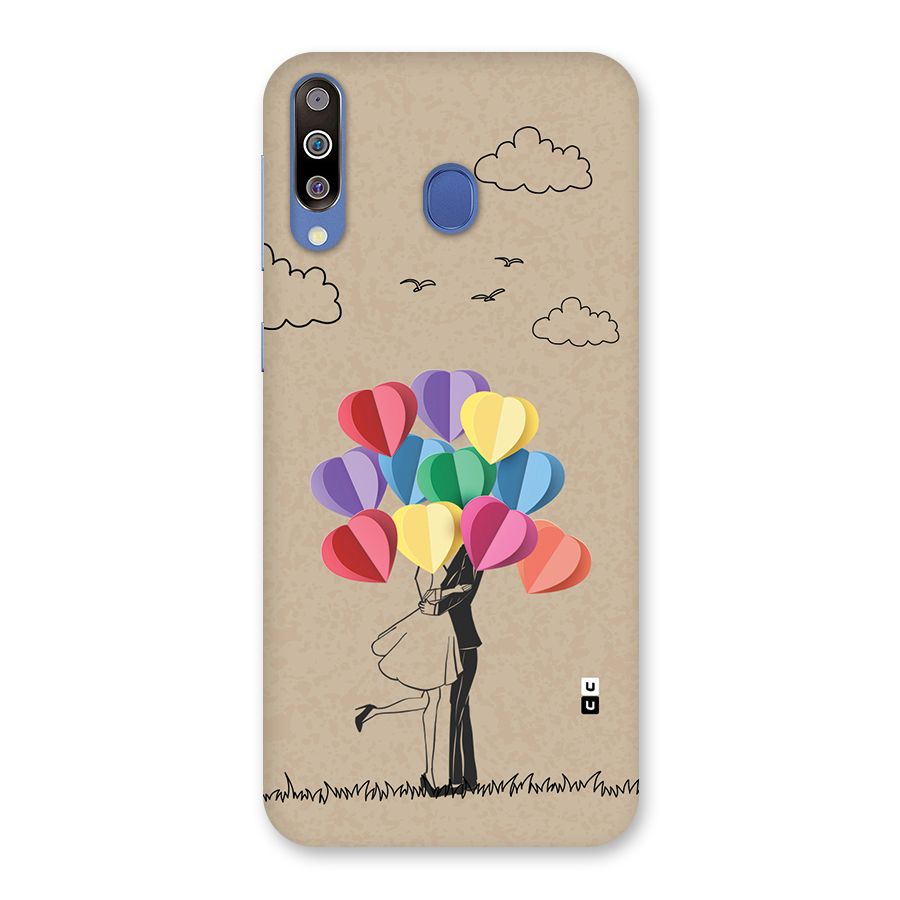 Couple With Card Baloons Back Case for Galaxy M30