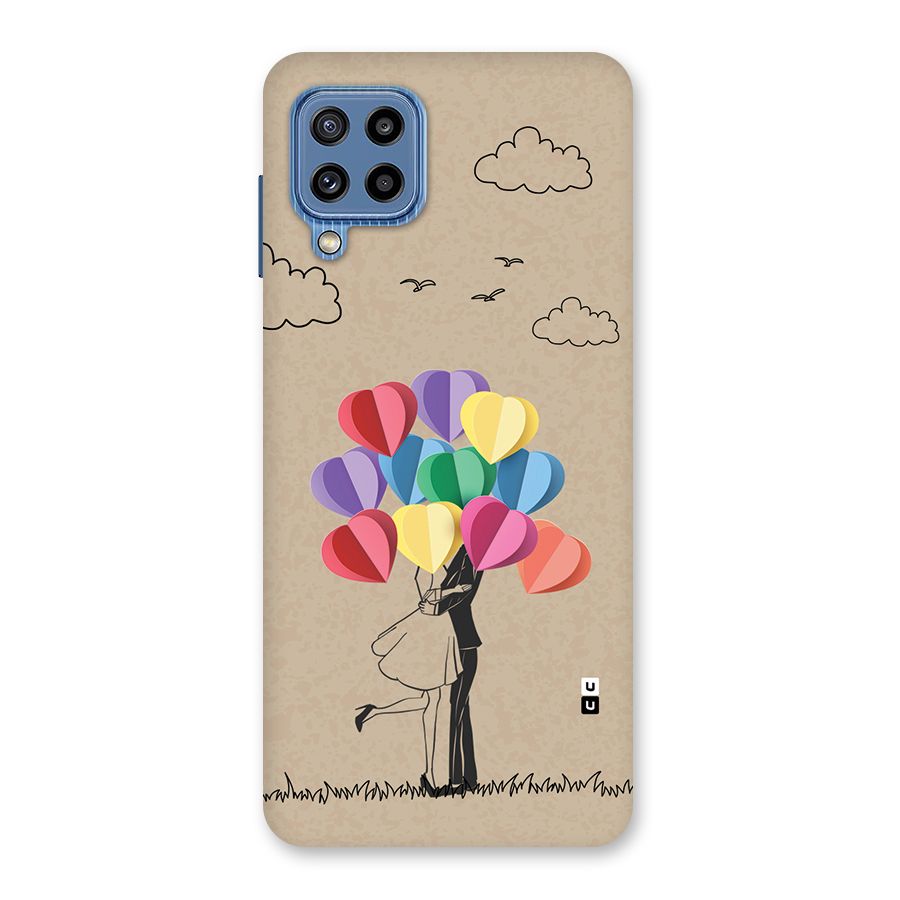 Couple With Card Baloons Back Case for Galaxy M32