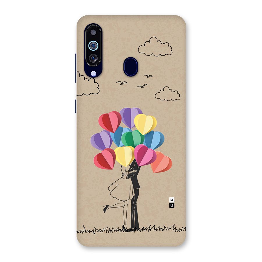 Couple With Card Baloons Back Case for Galaxy M40