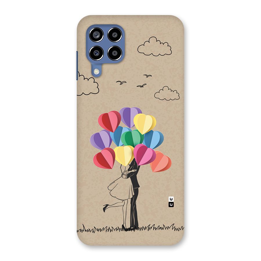 Couple With Card Baloons Back Case for Galaxy M53 5G