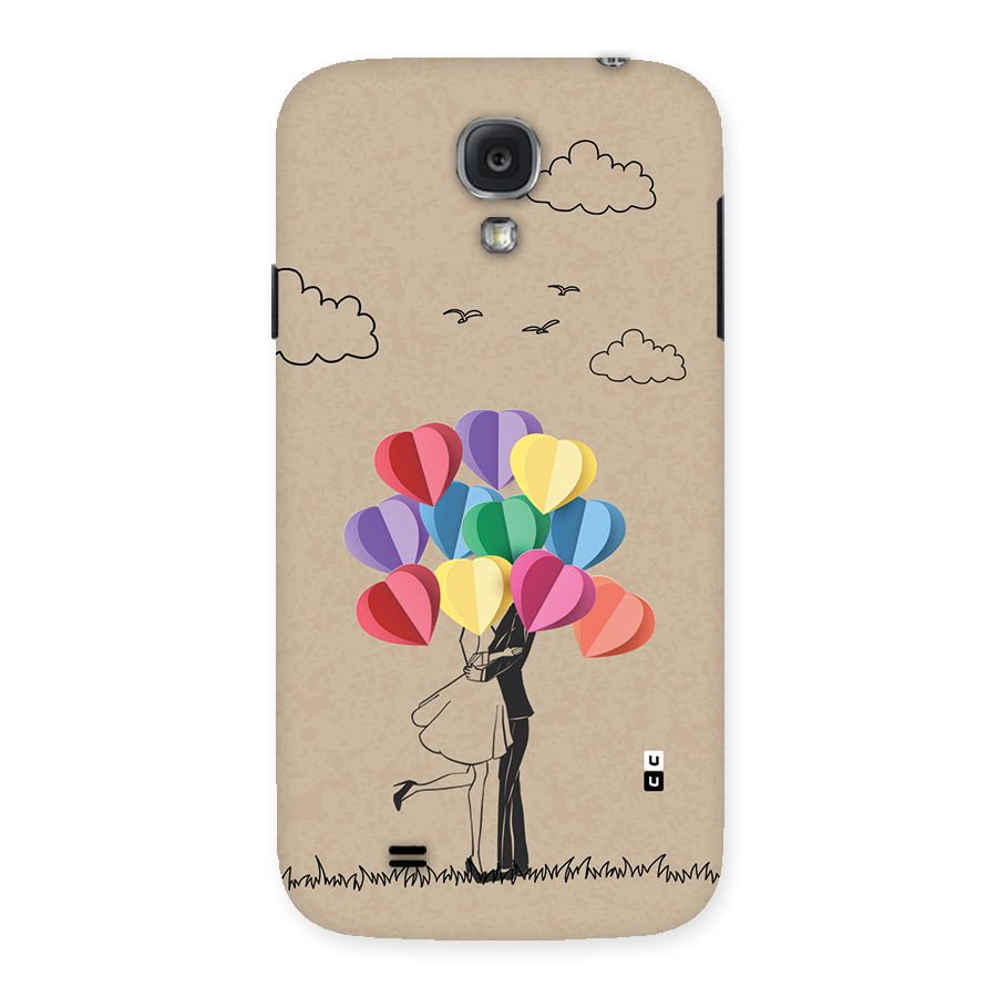 Couple With Card Baloons Back Case for Galaxy S4
