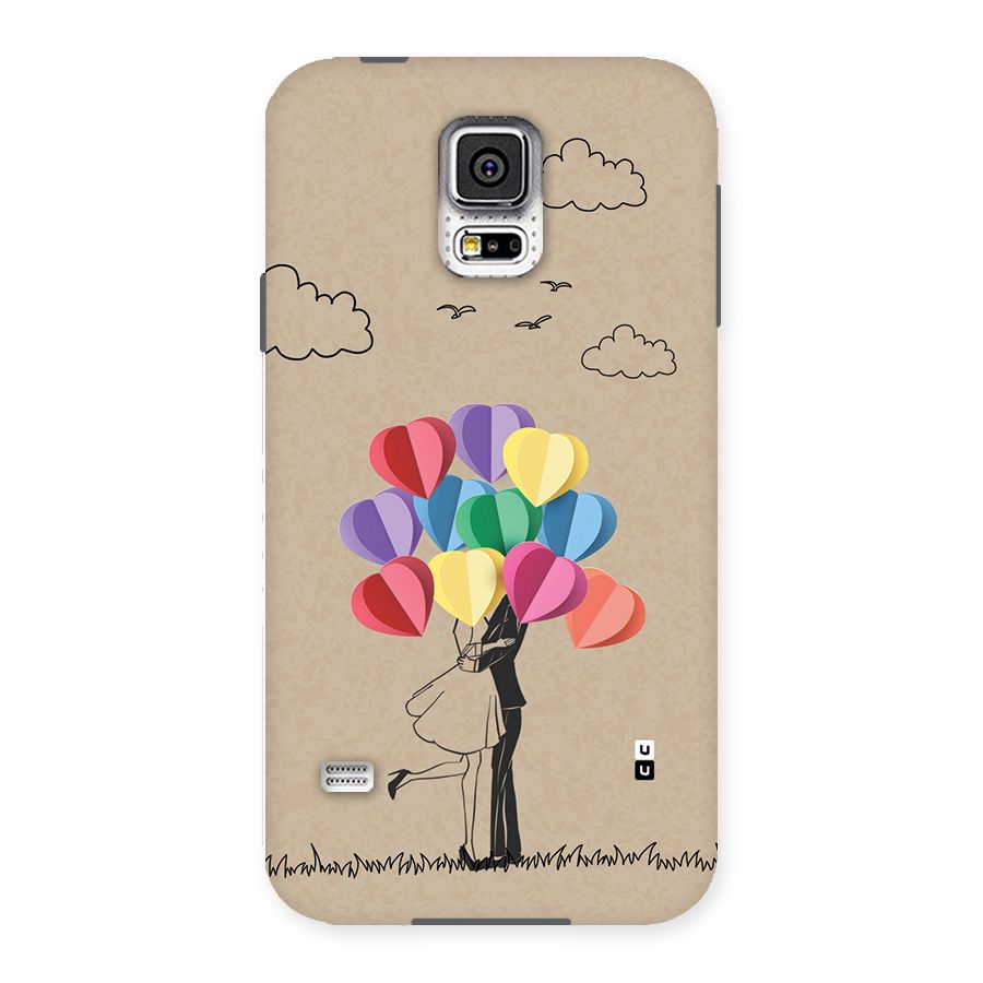 Couple With Card Baloons Back Case for Galaxy S5