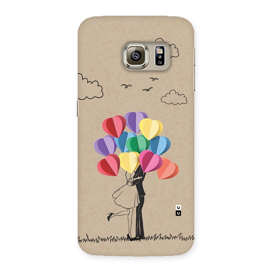 Couple With Card Baloons Back Case for Galaxy S6 Edge Plus