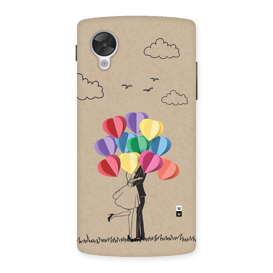 Couple With Card Baloons Back Case for Google Nexus 5