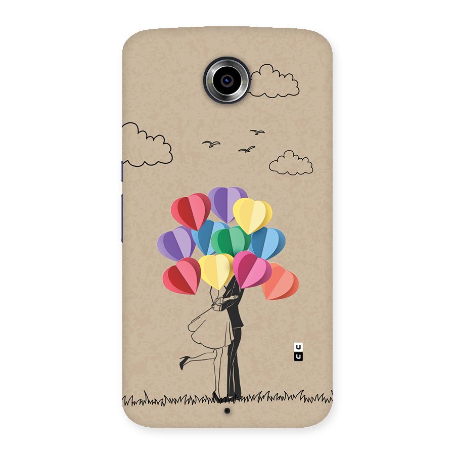 Couple With Card Baloons Back Case for Google Nexus 6