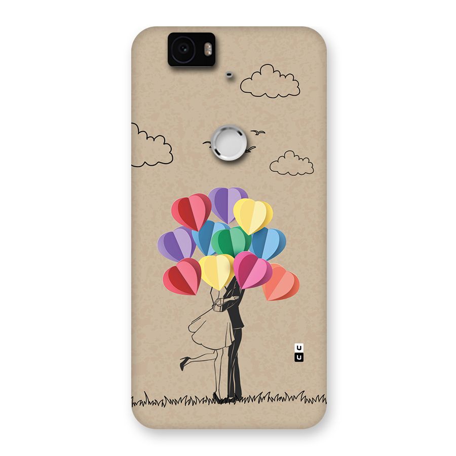 Couple With Card Baloons Back Case for Google Nexus 6P