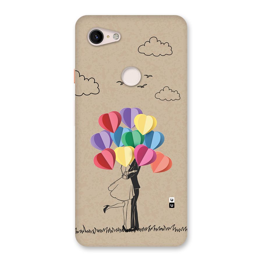 Couple With Card Baloons Back Case for Google Pixel 3 XL