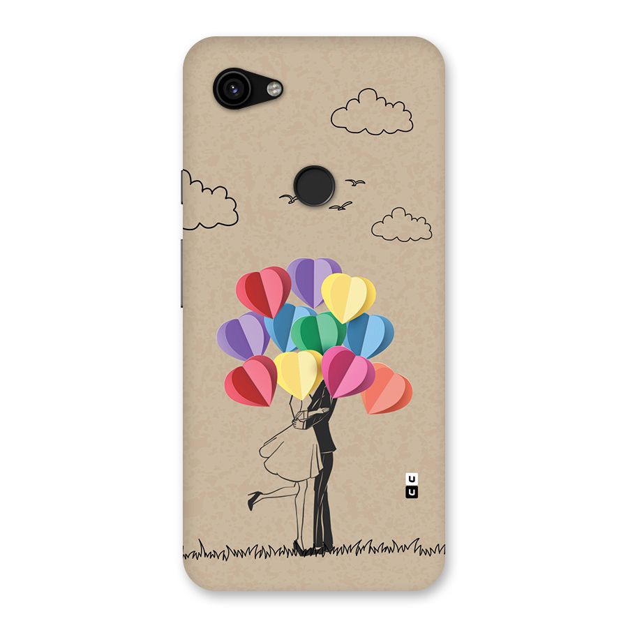 Couple With Card Baloons Back Case for Google Pixel 3a XL