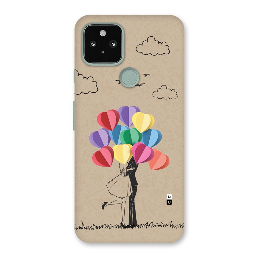 Couple With Card Baloons Back Case for Google Pixel 5