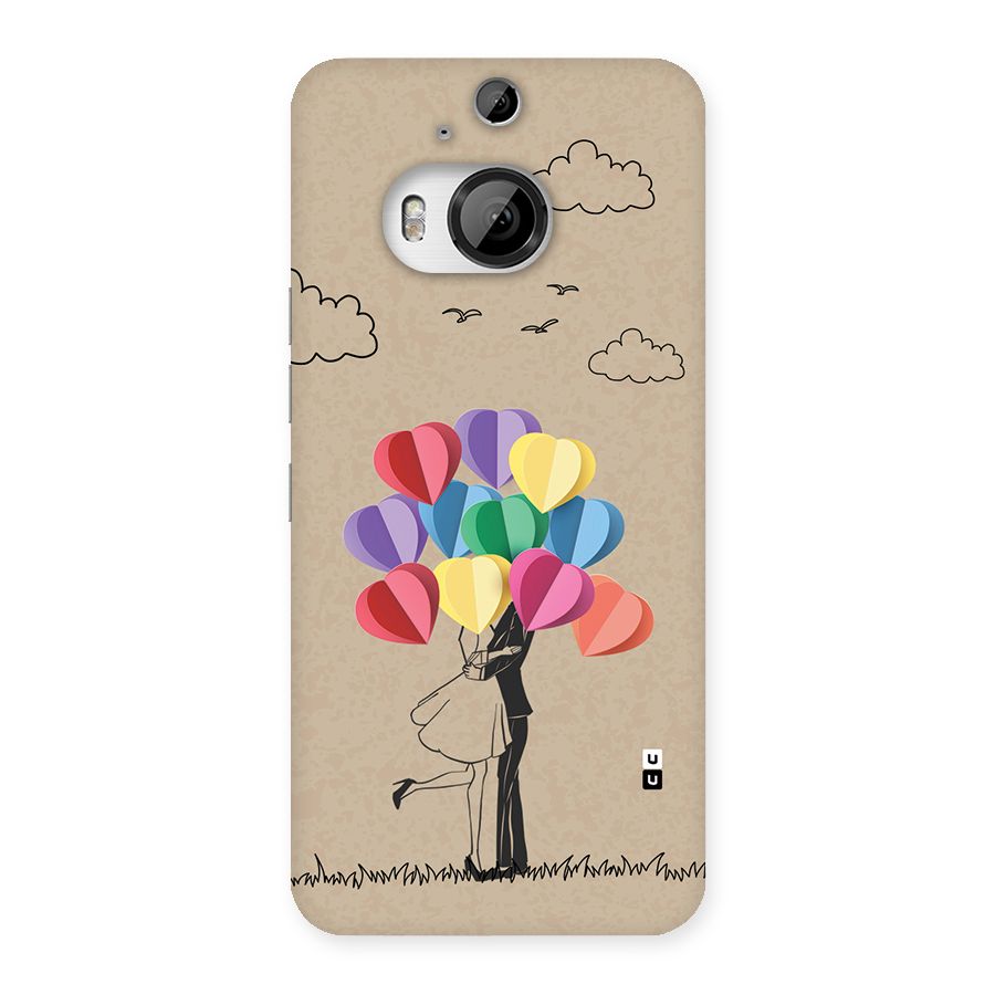 Couple With Card Baloons Back Case for HTC One M9 Plus