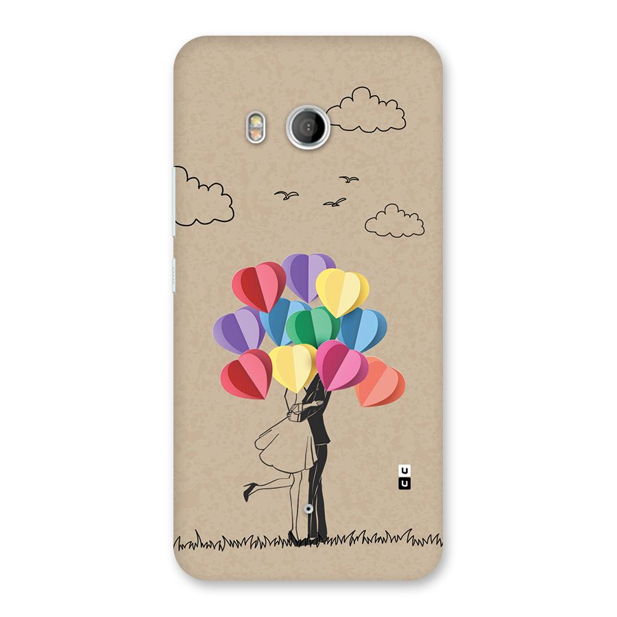 Couple With Card Baloons Back Case for HTC U11