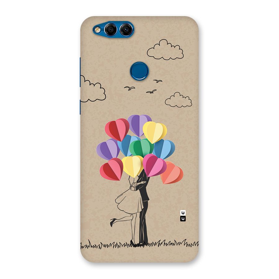 Couple With Card Baloons Back Case for Honor 7X