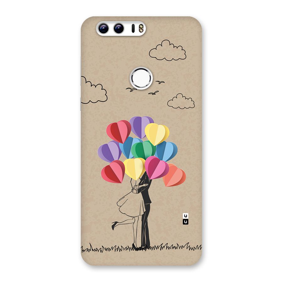 Couple With Card Baloons Back Case for Honor 8