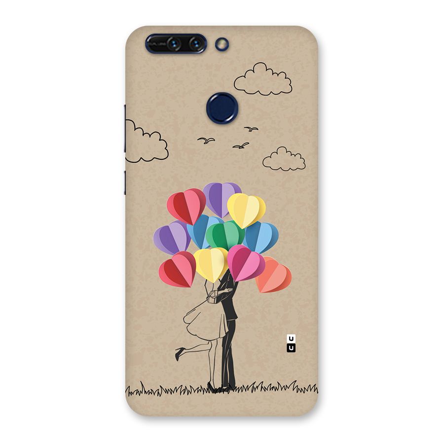 Couple With Card Baloons Back Case for Honor 8 Pro