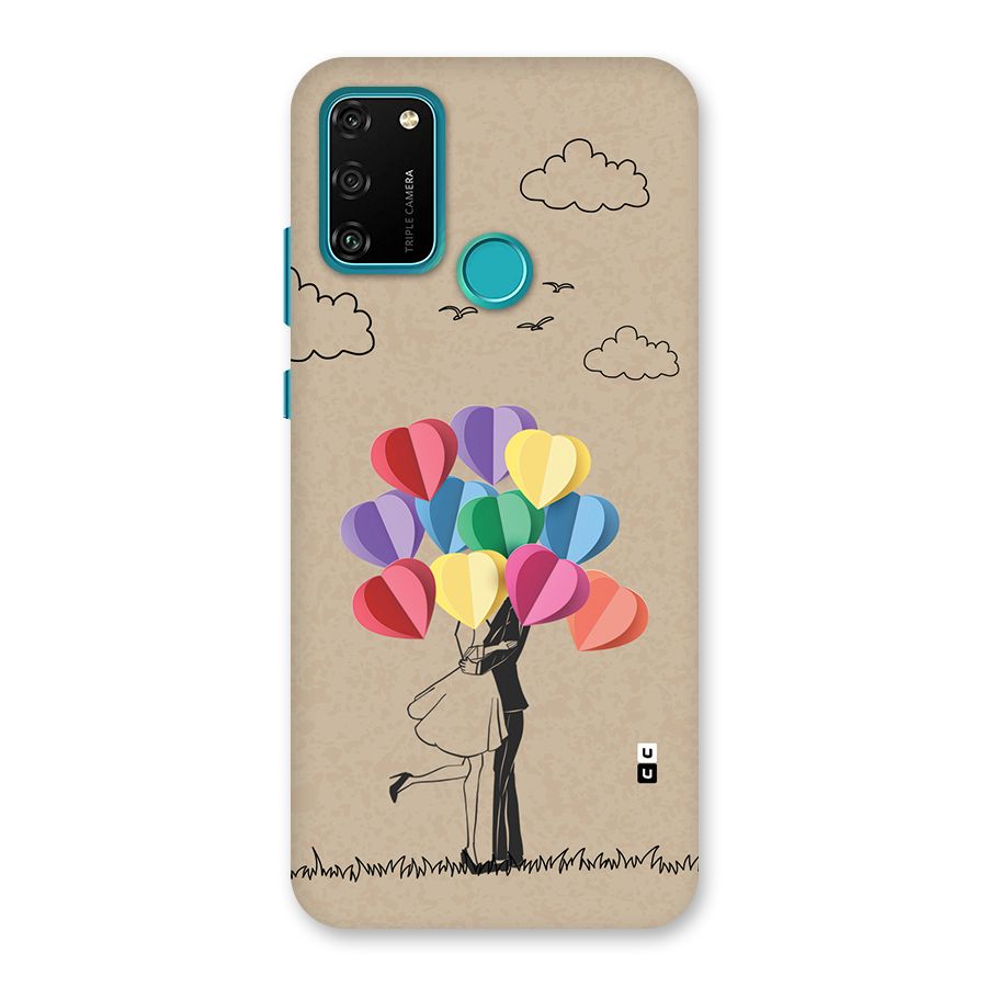 Couple With Card Baloons Back Case for Honor 9A