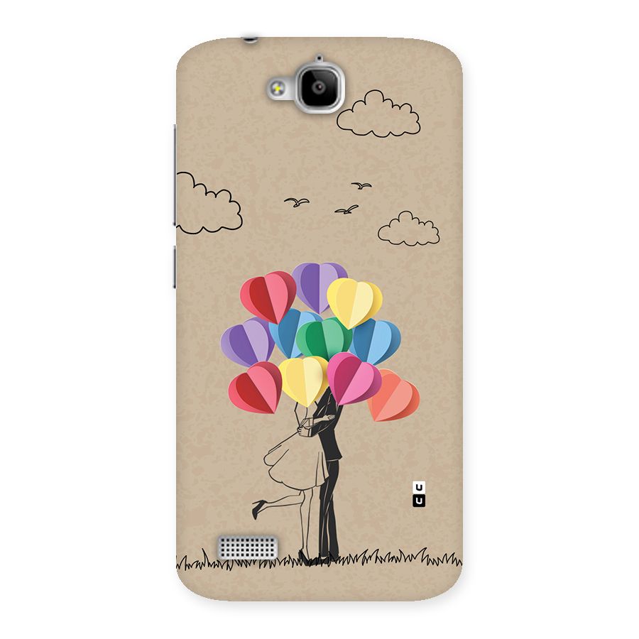 Couple With Card Baloons Back Case for Honor Holly