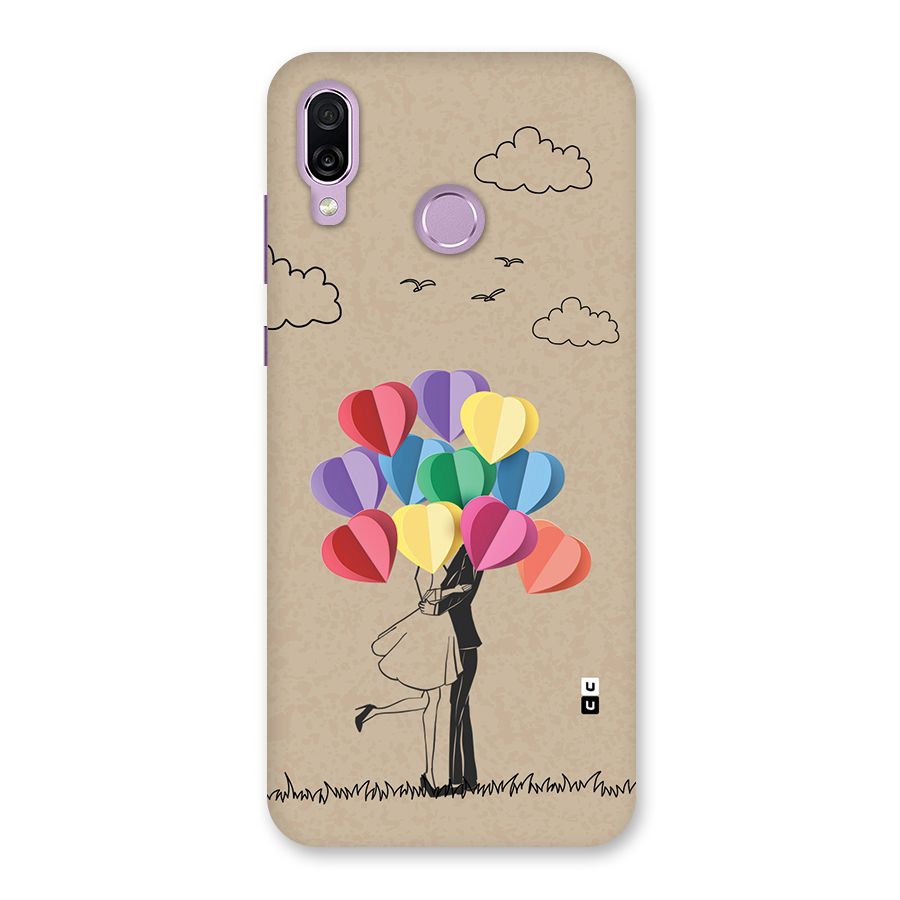 Couple With Card Baloons Back Case for Honor Play