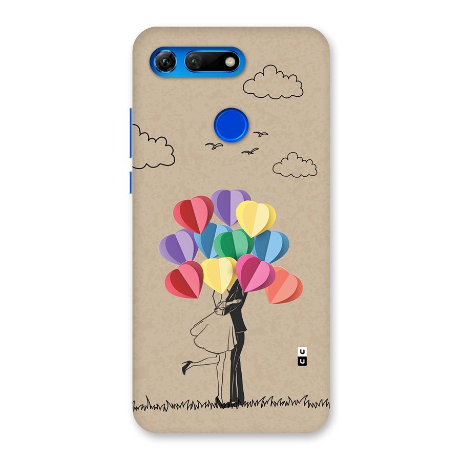 Couple With Card Baloons Back Case for Honor View 20