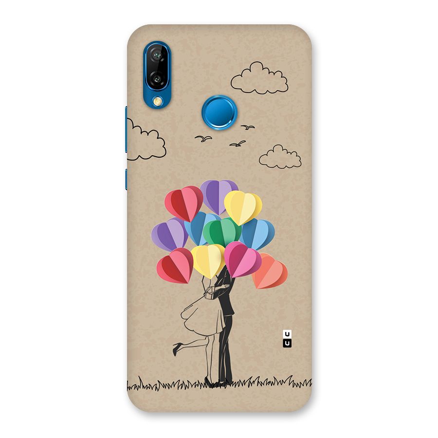 Couple With Card Baloons Back Case for Huawei P20 Lite