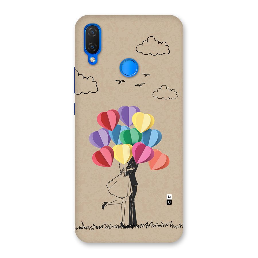 Couple With Card Baloons Back Case for Huawei P Smart Plus