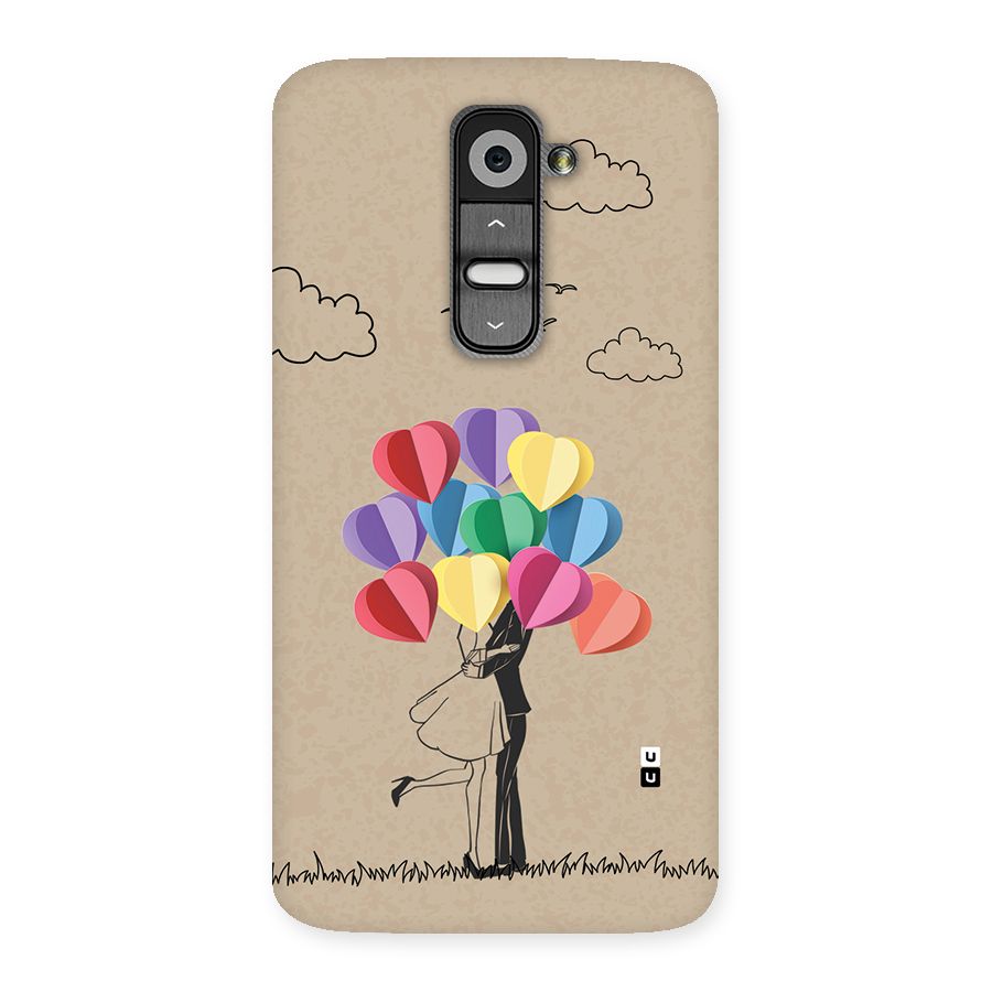 Couple With Card Baloons Back Case for LG G2
