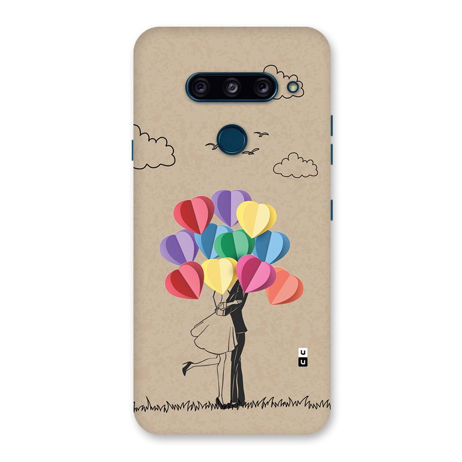 Couple With Card Baloons Back Case for LG  V40 ThinQ