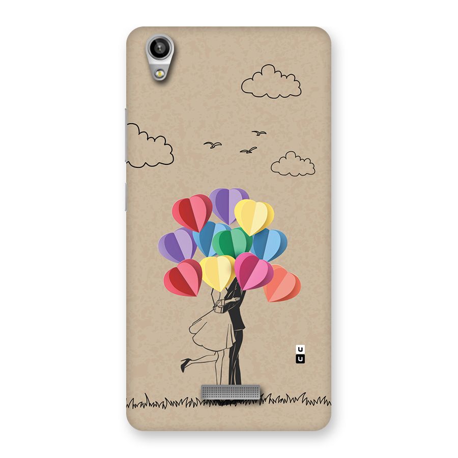 Couple With Card Baloons Back Case for Lava Pixel V1