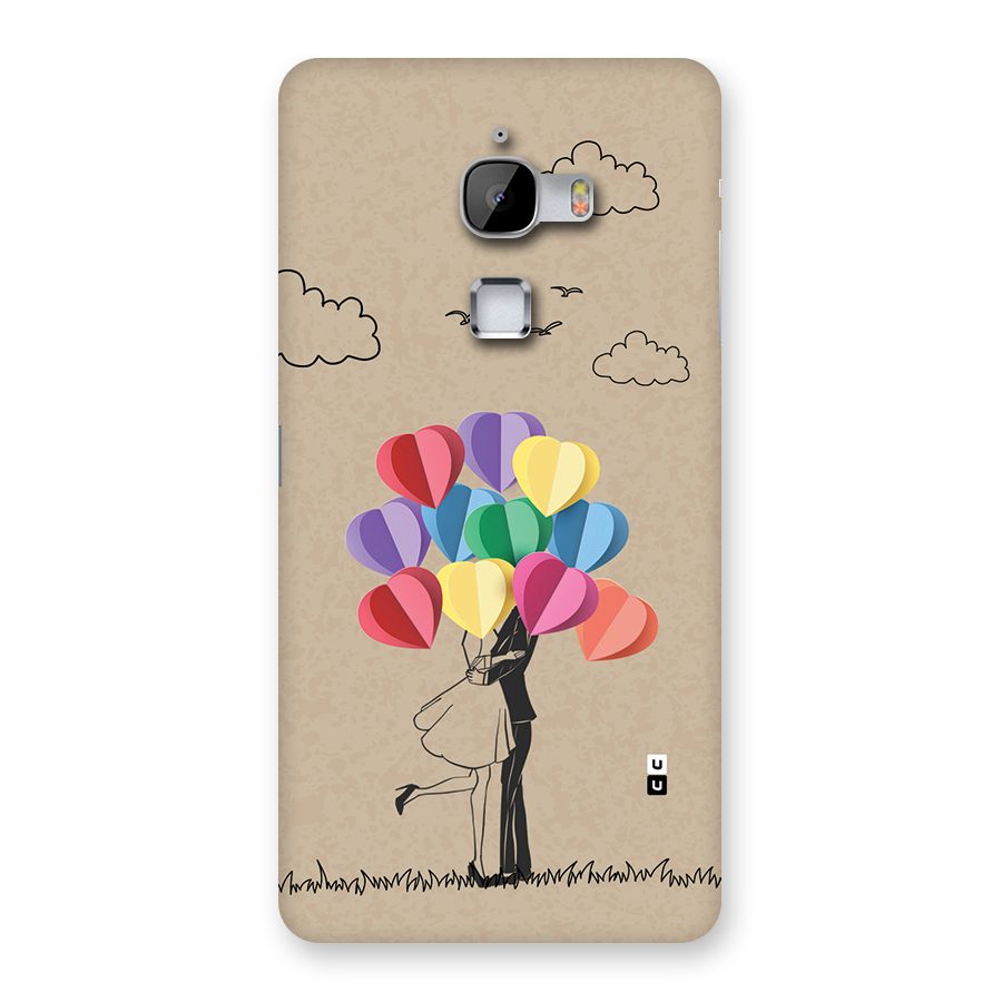 Couple With Card Baloons Back Case for LeTV Le Max