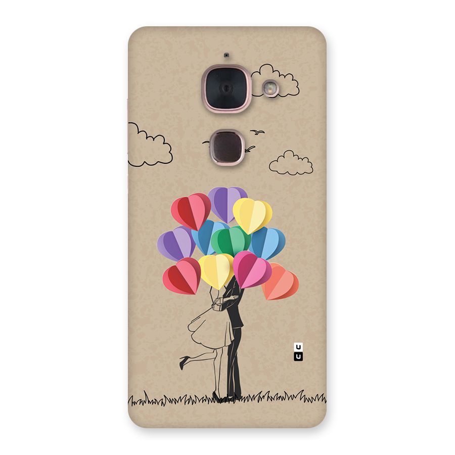 Couple With Card Baloons Back Case for Le Max 2