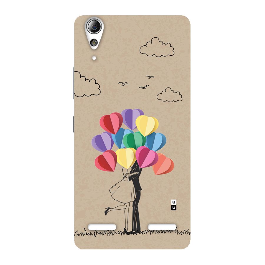 Couple With Card Baloons Back Case for Lenovo A6000