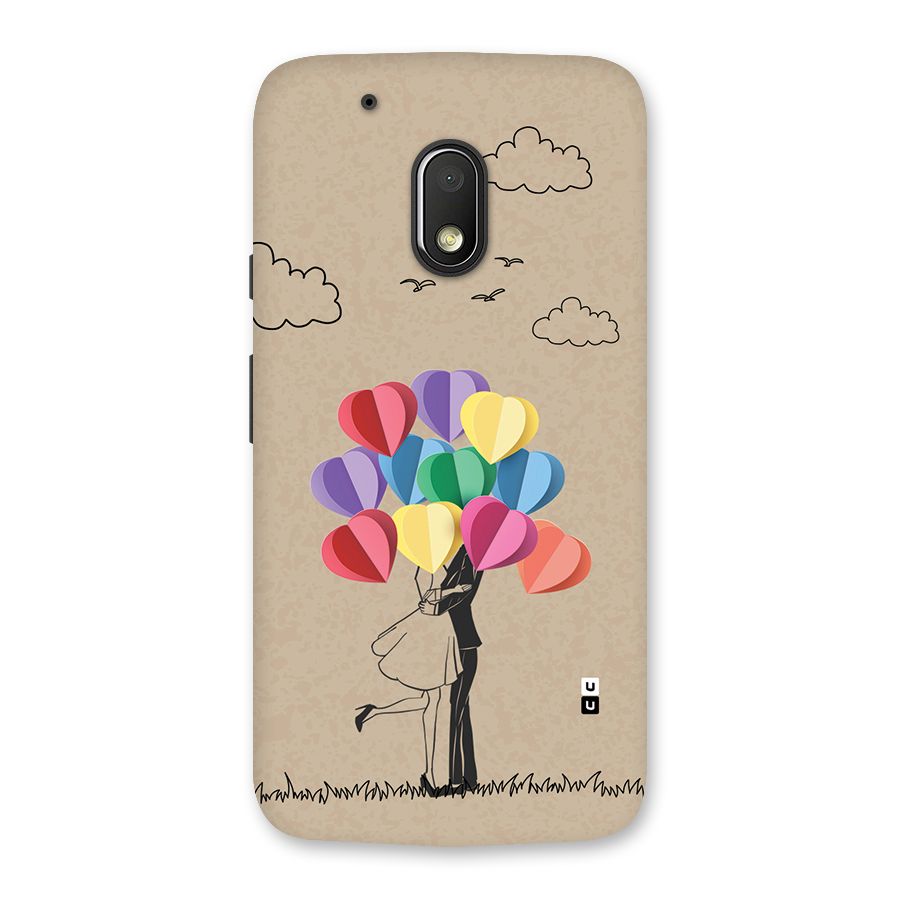 Couple With Card Baloons Back Case for Moto G4 Play