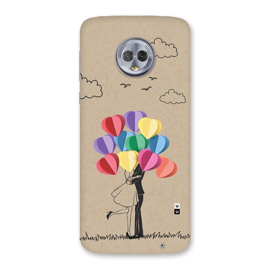 Couple With Card Baloons Back Case for Moto G6 Plus