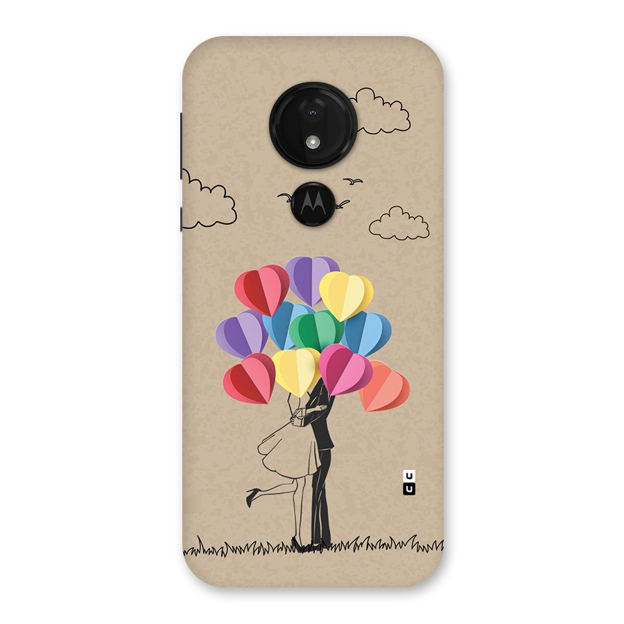 Couple With Card Baloons Back Case for Moto G7 Power