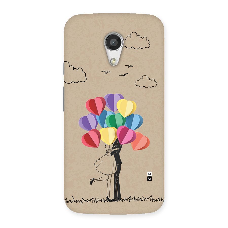 Couple With Card Baloons Back Case for Moto G 2nd Gen