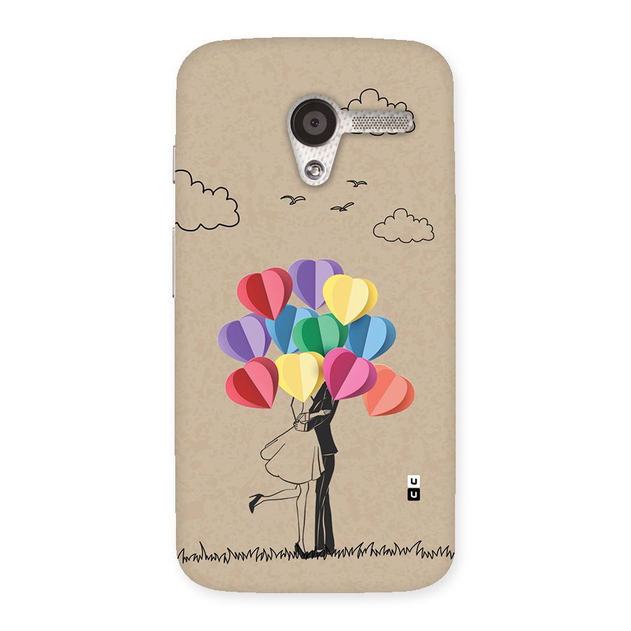 Couple With Card Baloons Back Case for Moto X