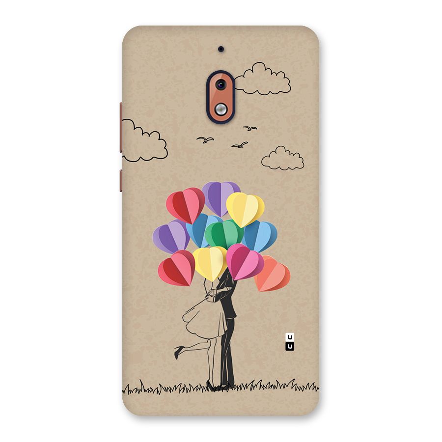 Couple With Card Baloons Back Case for Nokia 2.1