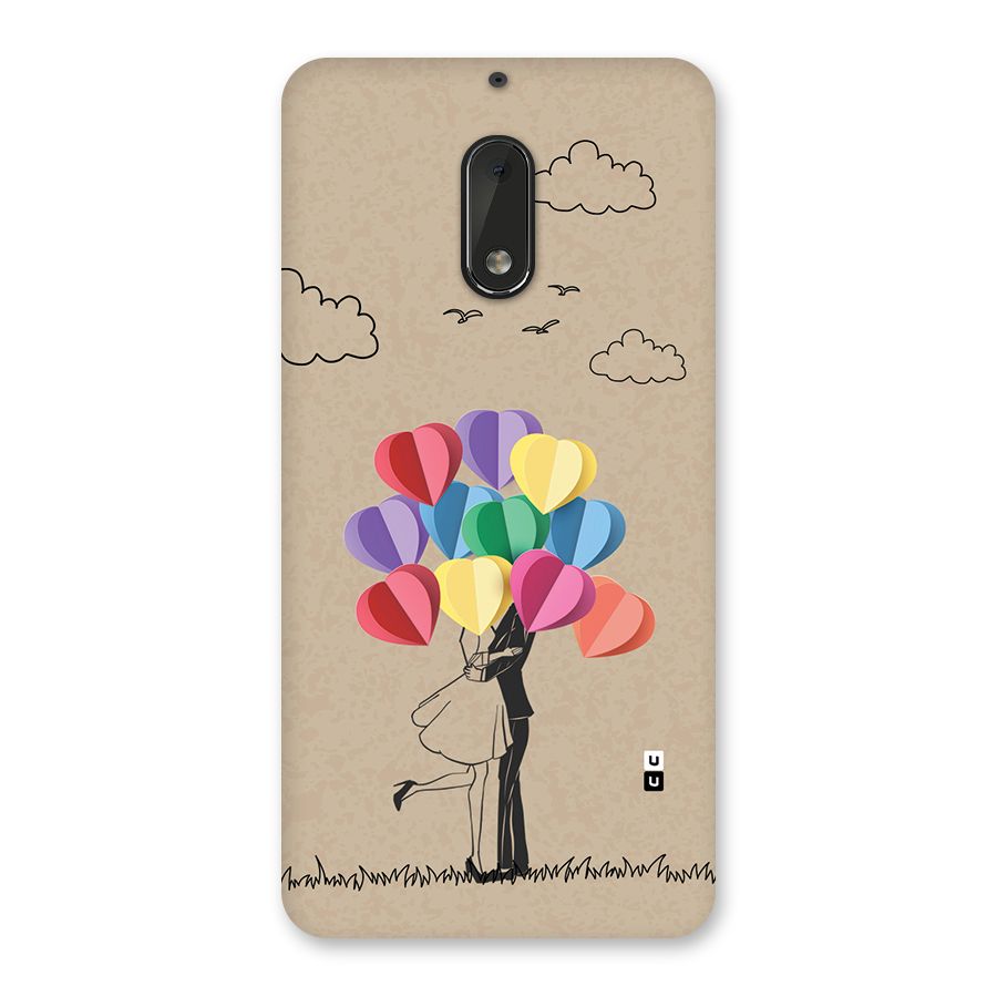 Couple With Card Baloons Back Case for Nokia 6