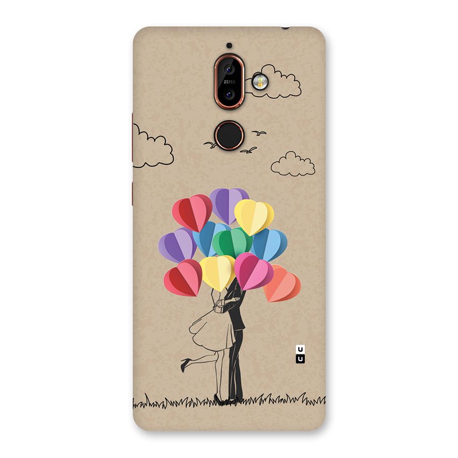 Couple With Card Baloons Back Case for Nokia 7 Plus