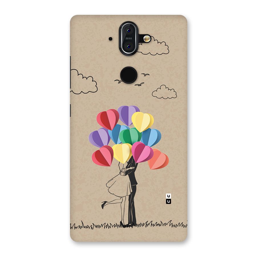 Couple With Card Baloons Back Case for Nokia 8 Sirocco