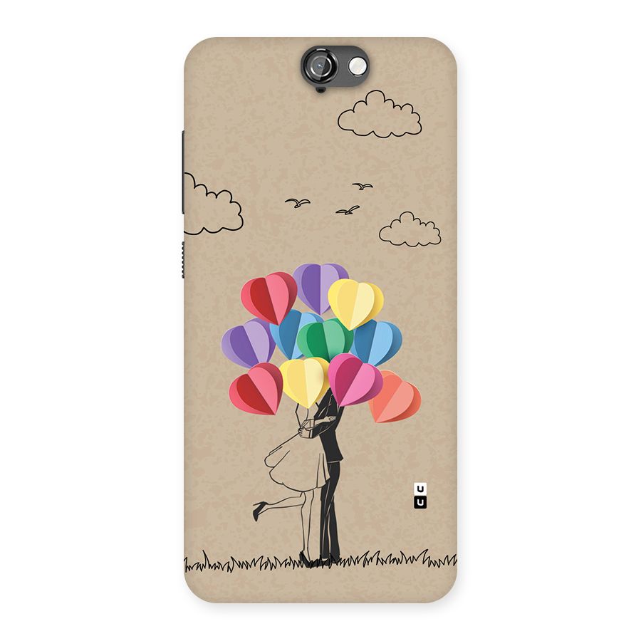 Couple With Card Baloons Back Case for One A9