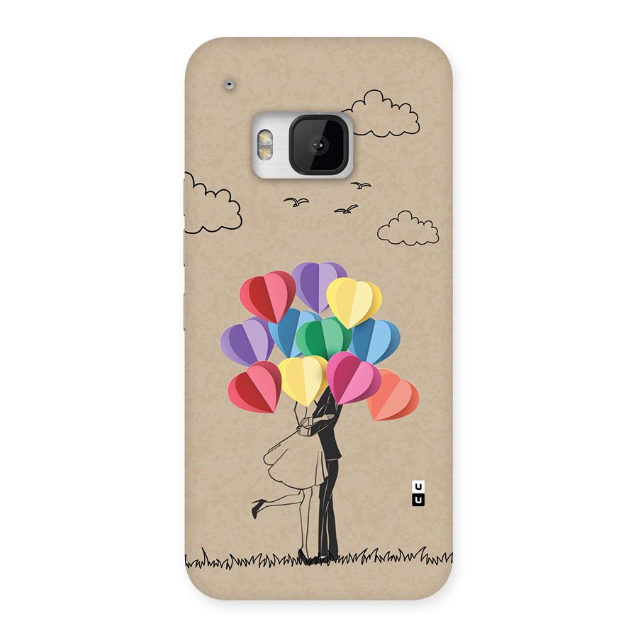 Couple With Card Baloons Back Case for One M9