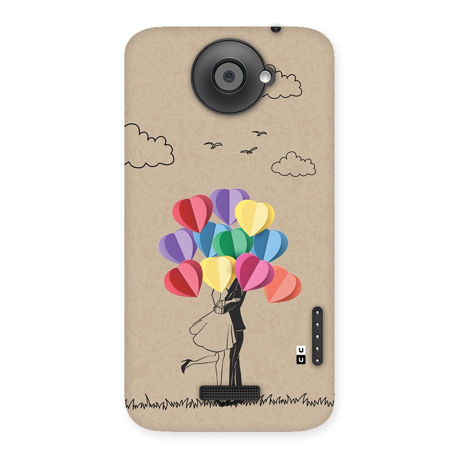 Couple With Card Baloons Back Case for One X