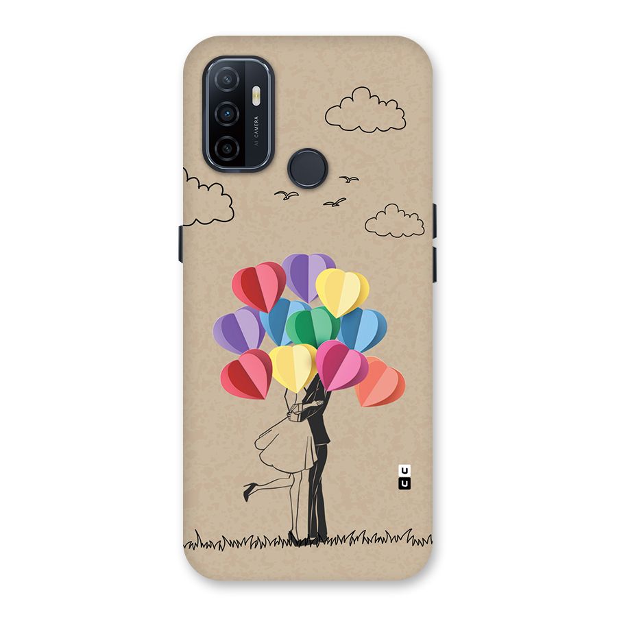 Couple With Card Baloons Back Case for Oppo A33 (2020)