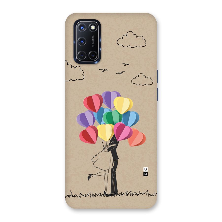 Couple With Card Baloons Back Case for Oppo A52
