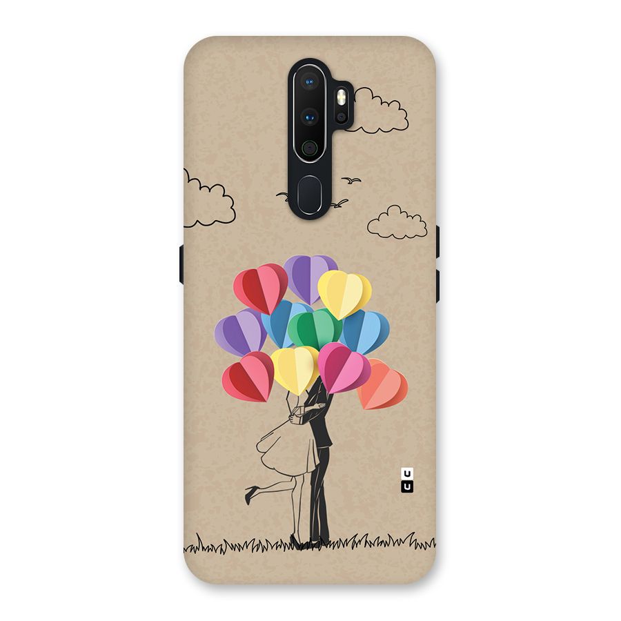Couple With Card Baloons Back Case for Oppo A5 (2020)