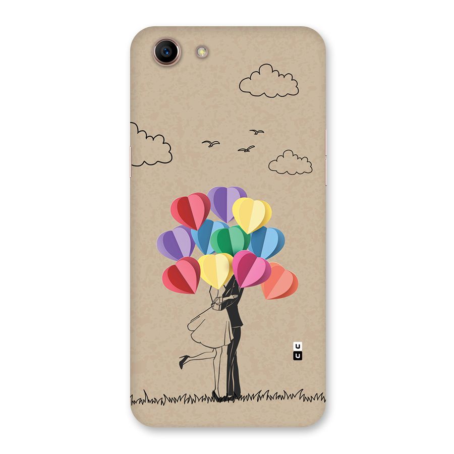 Couple With Card Baloons Back Case for Oppo A83 (2018)