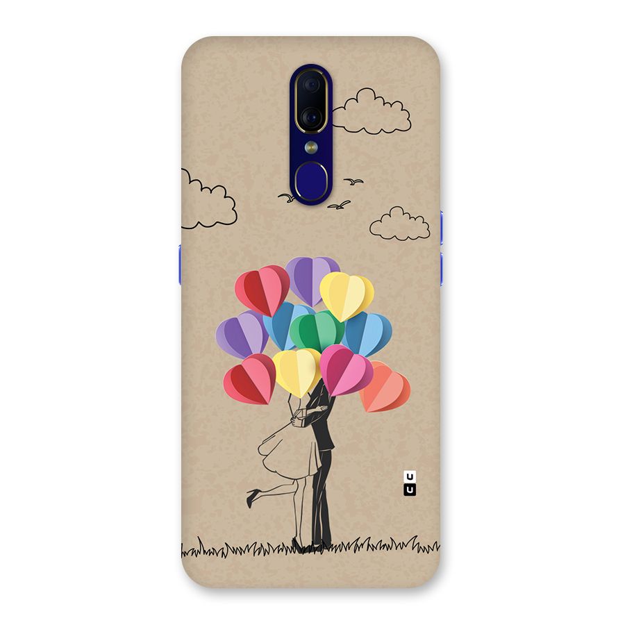 Couple With Card Baloons Back Case for Oppo A9