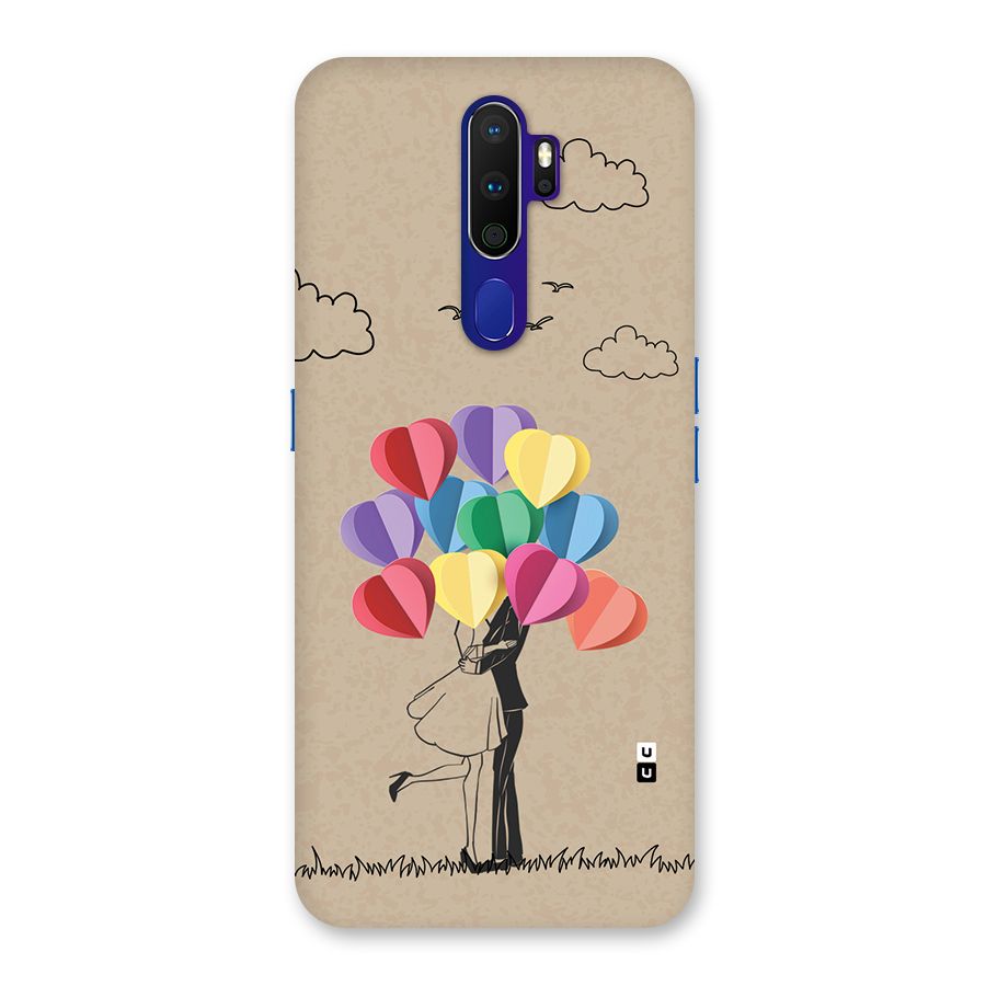 Couple With Card Baloons Back Case for Oppo A9 (2020)