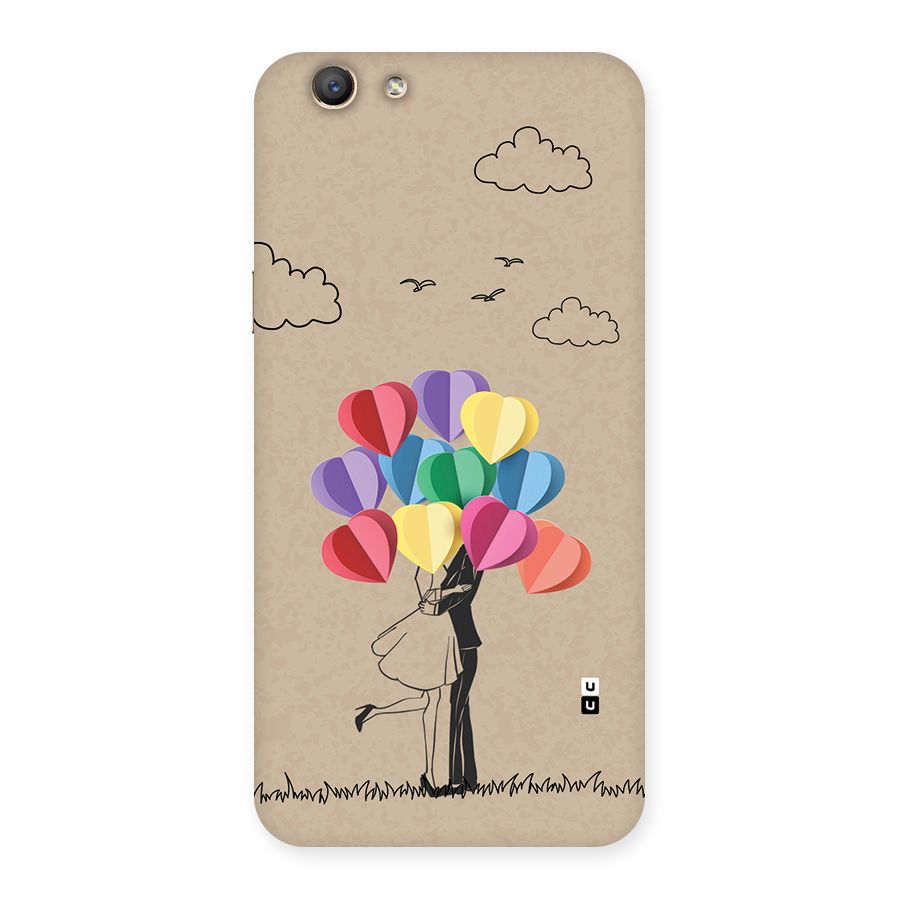 Couple With Card Baloons Back Case for Oppo F1s