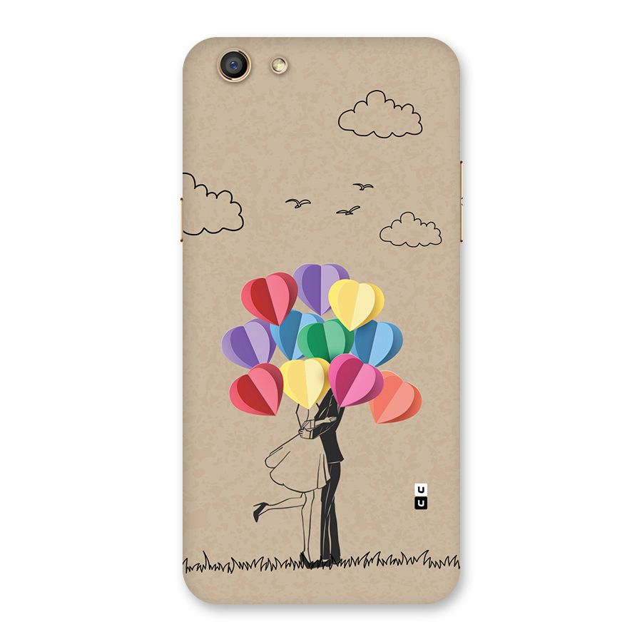 Couple With Card Baloons Back Case for Oppo F3